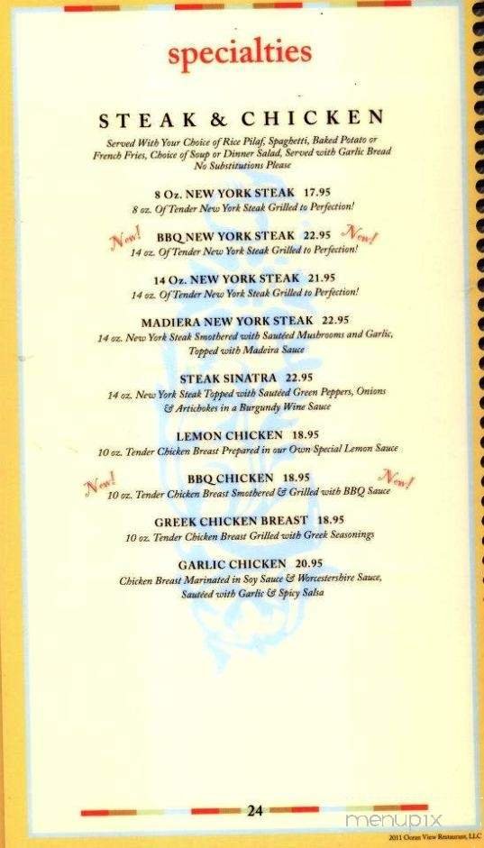 Menu page 21