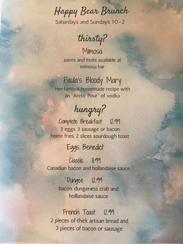 Menu page 1