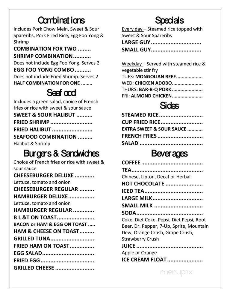 Menu page 2
