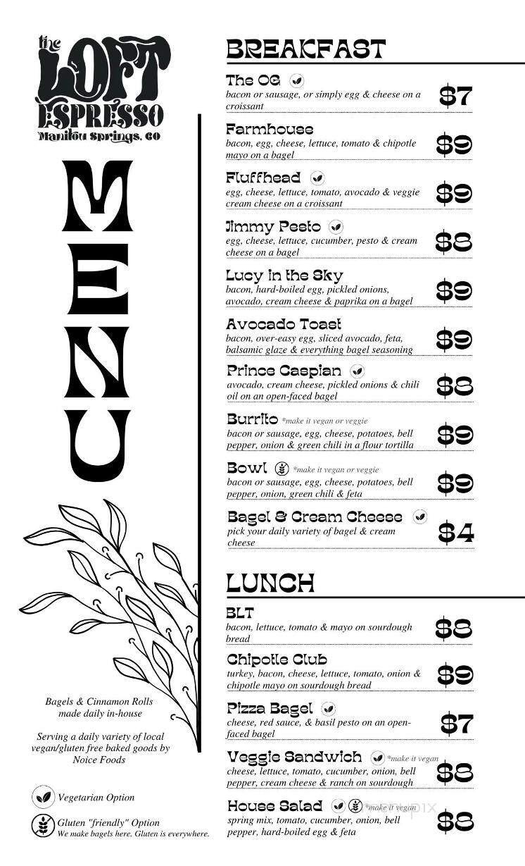 Menu page 1