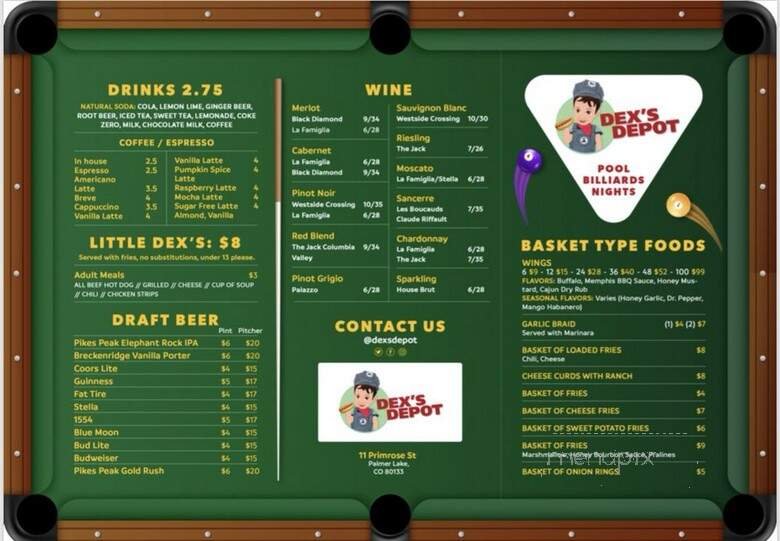 Menu page 2