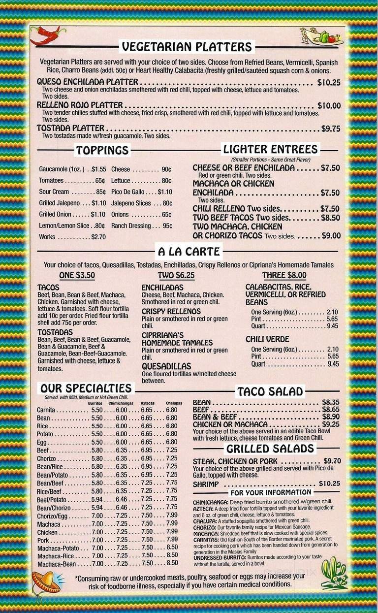 Menu page 4