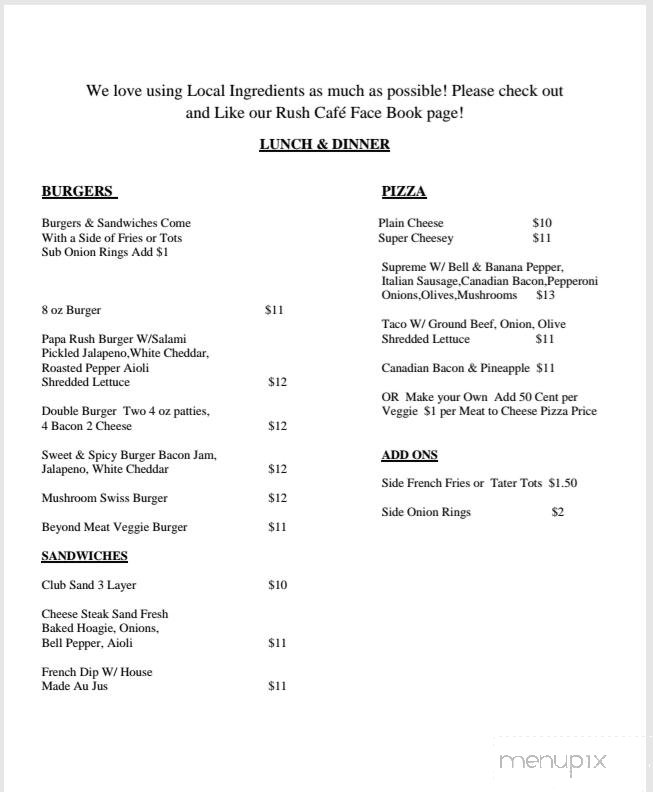 Menu page 3