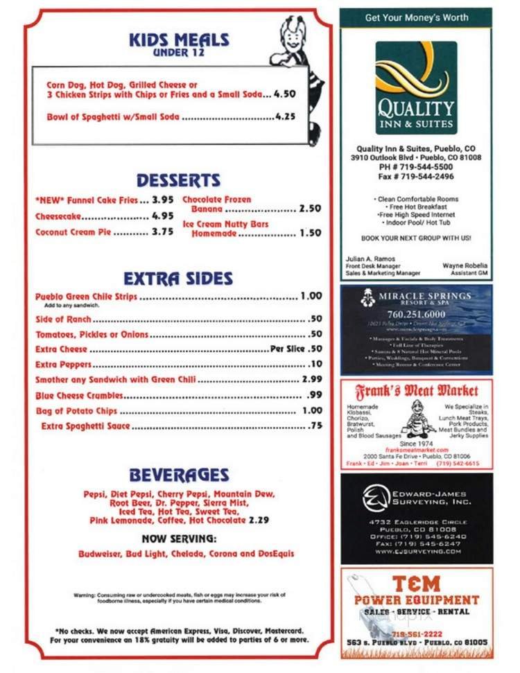 Menu page 5