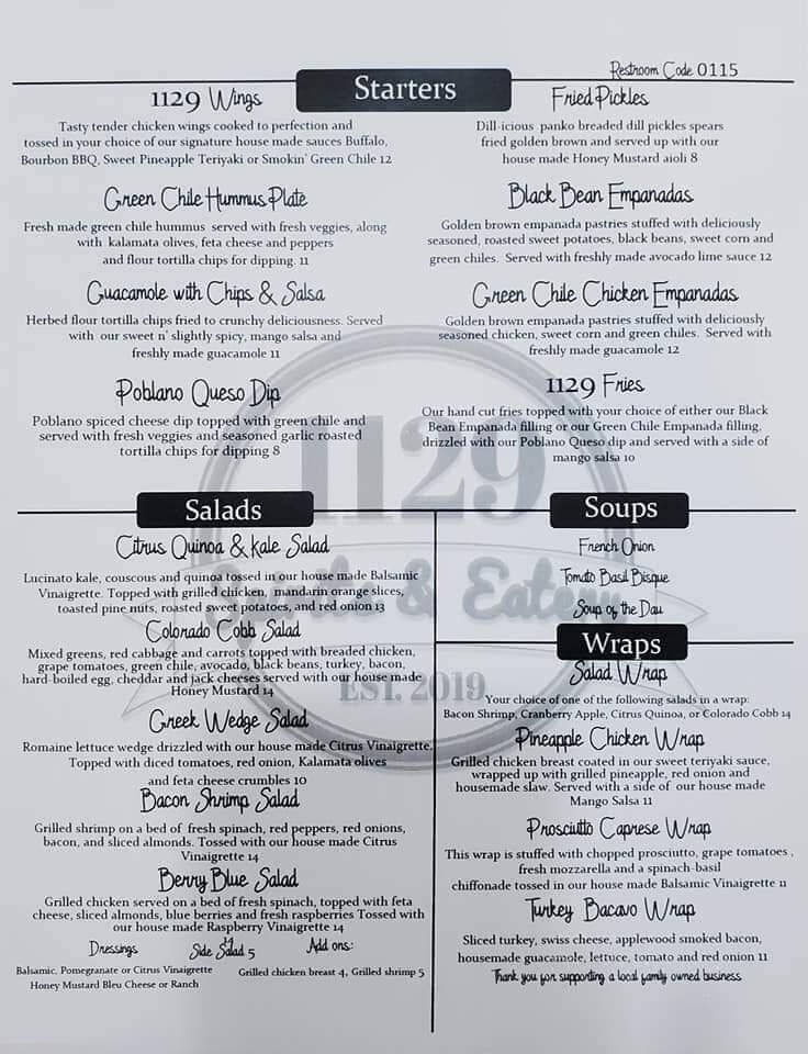 Menu page 4
