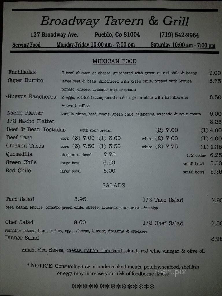 Menu page 2