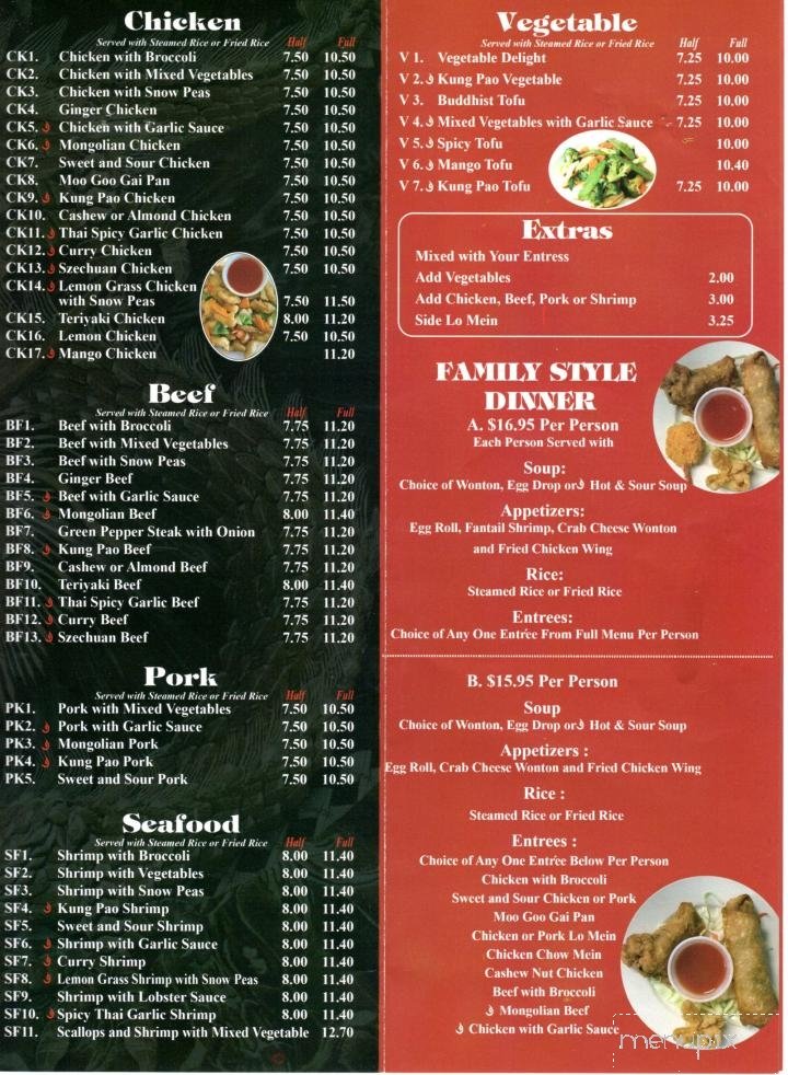 Menu page 10