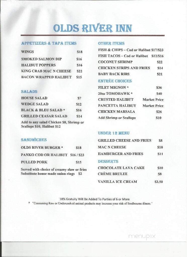 Menu page 3
