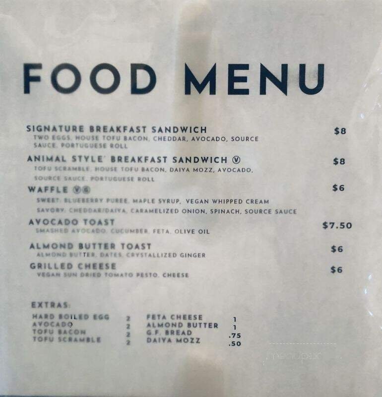 Menu page 1