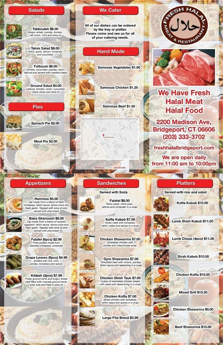 Menu page 1