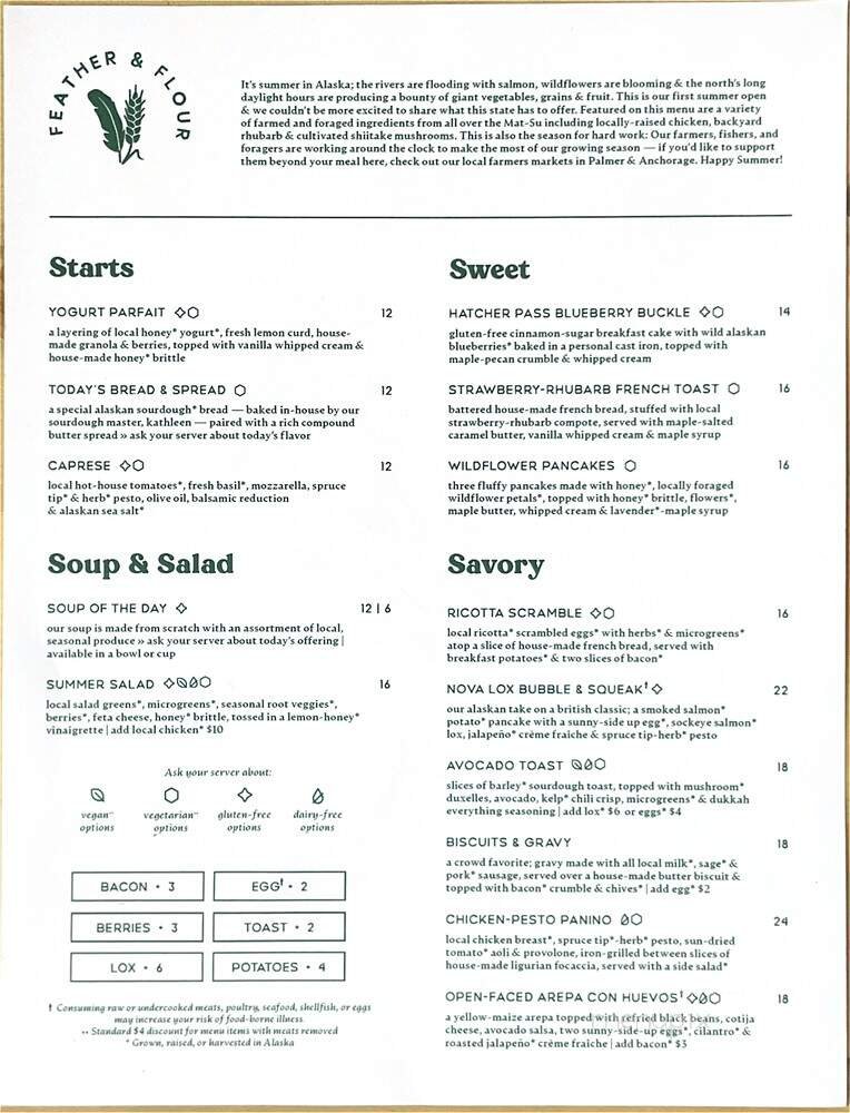 Menu page 1