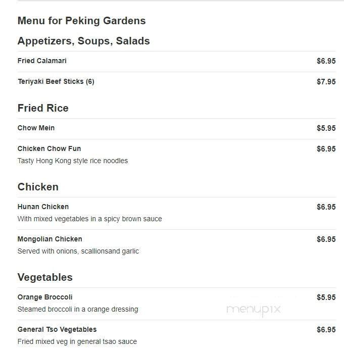 Menu page 1