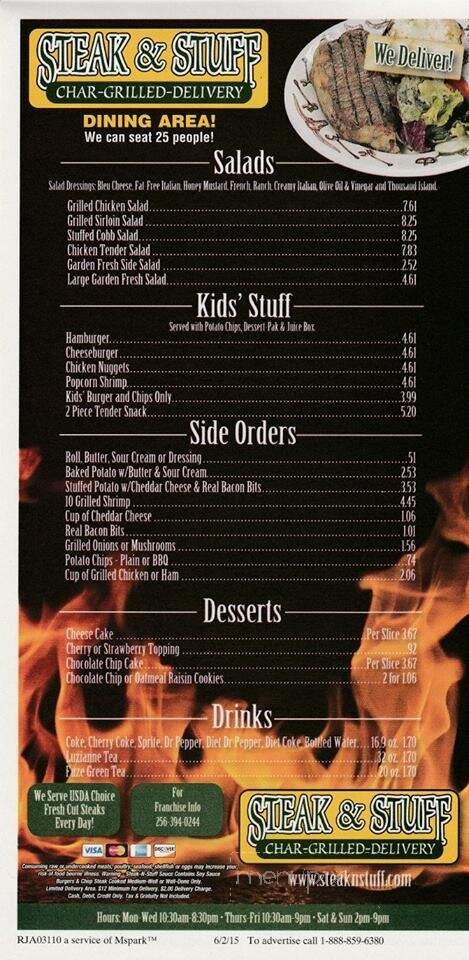 Menu page 1