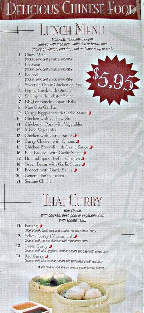 Menu page 1