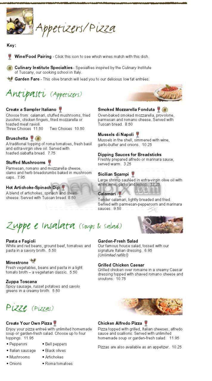 Menu page 1