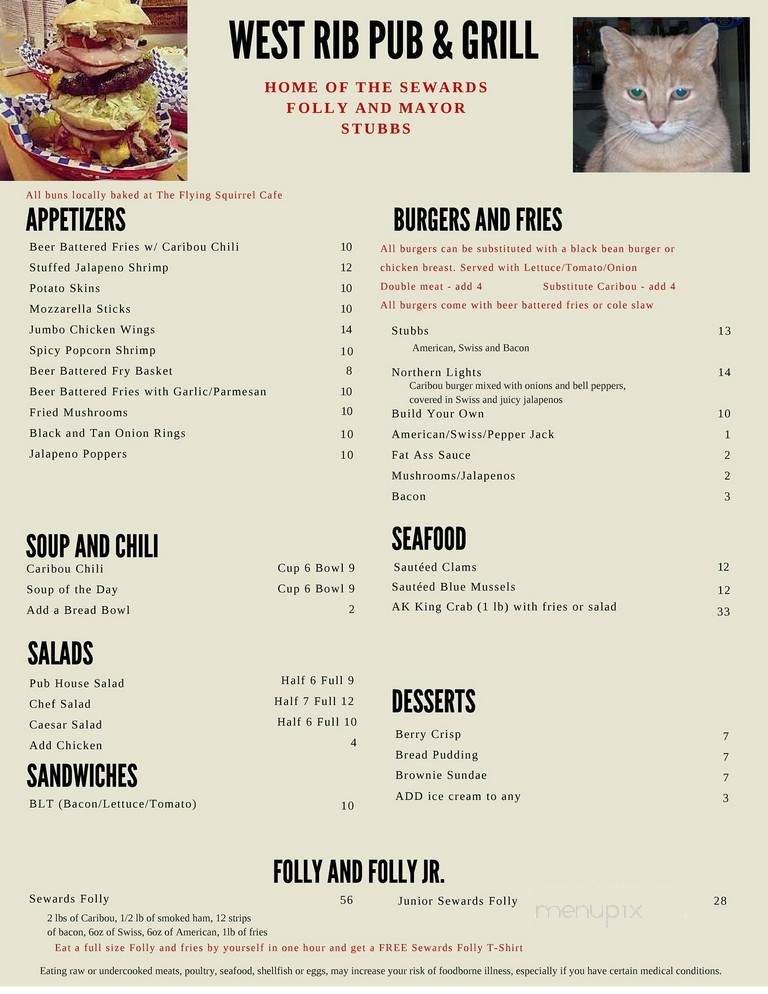 Menu page 1
