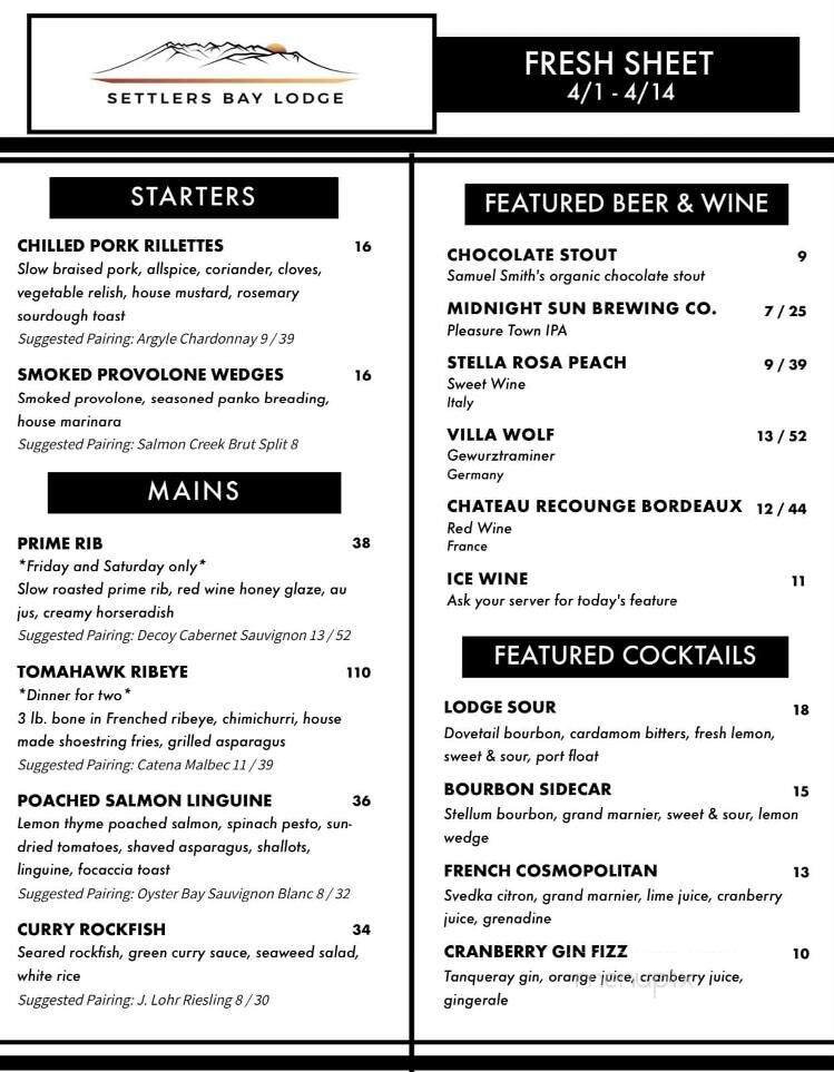 Menu page 3