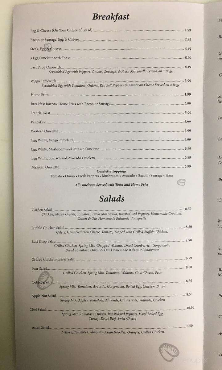 Menu page 1