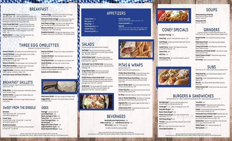 Menu page 1