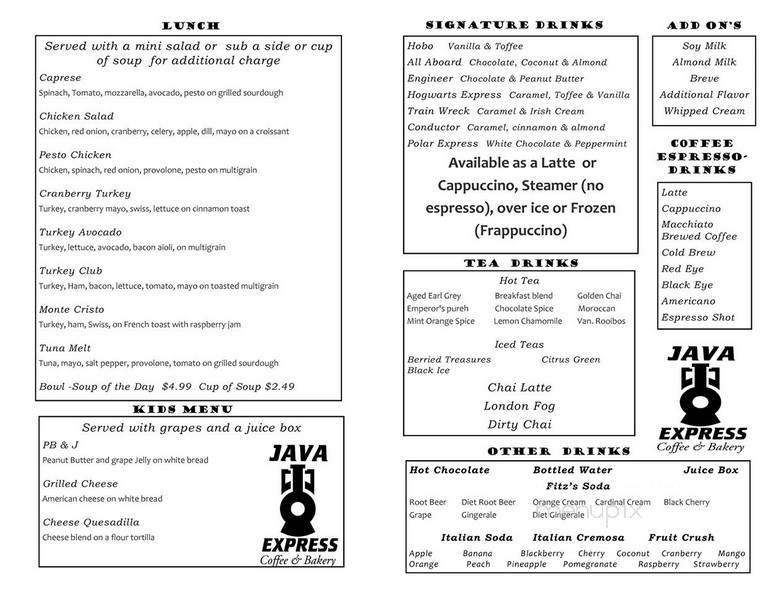 Menu page 2