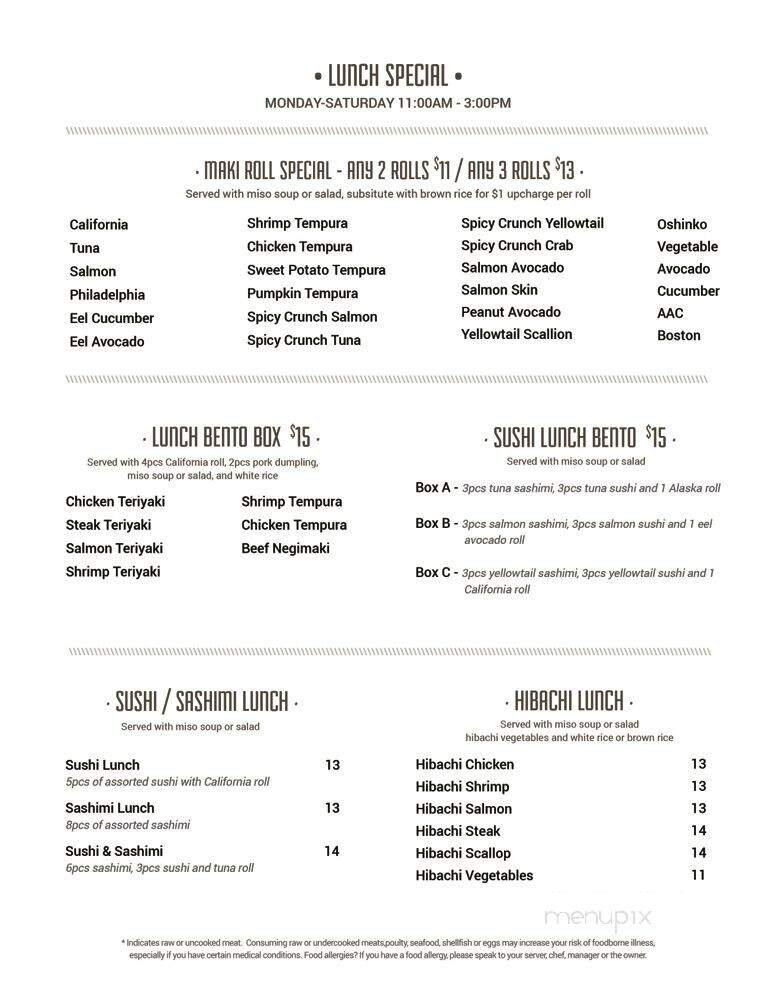 Menu page 5