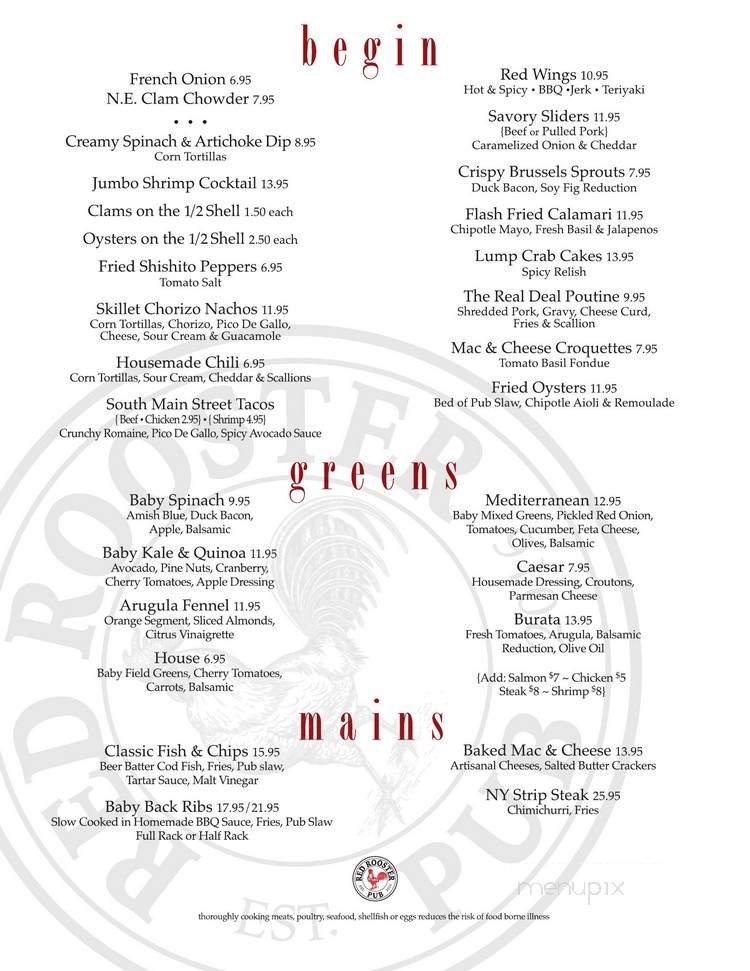 Menu page 1