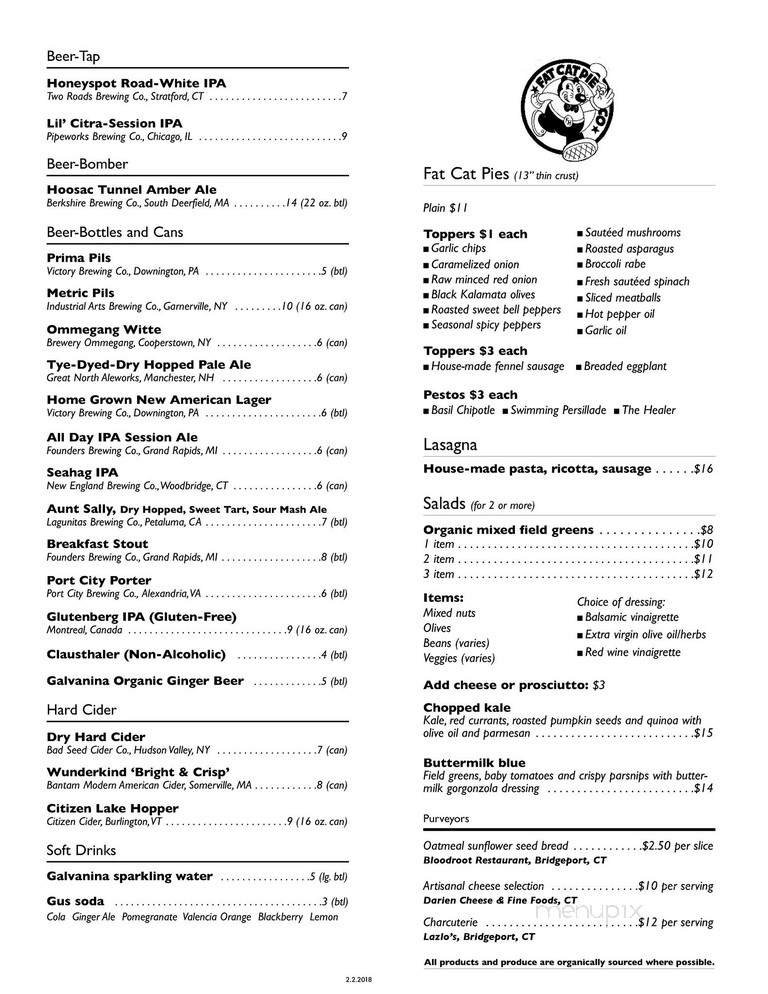 Menu page 1