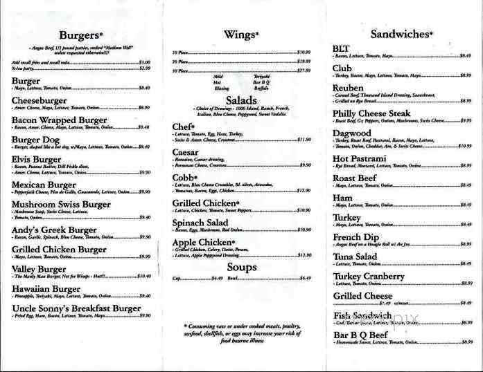 Menu page 2