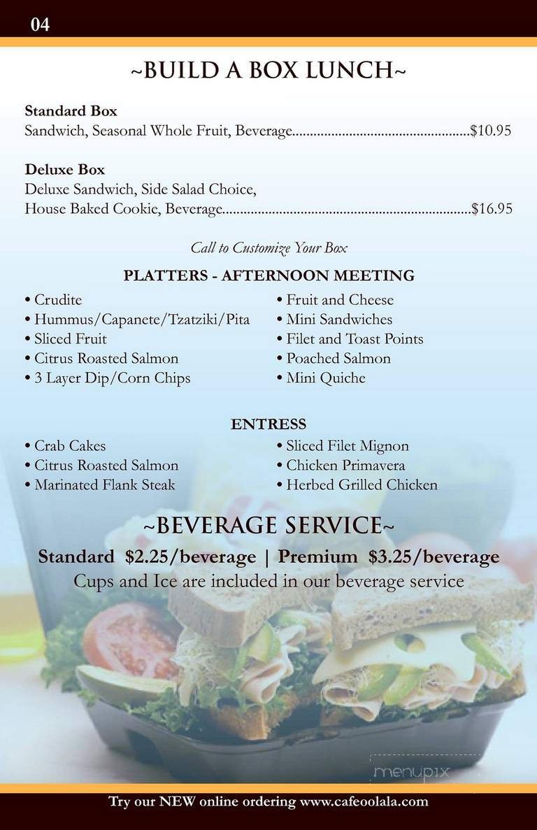 Menu page 3