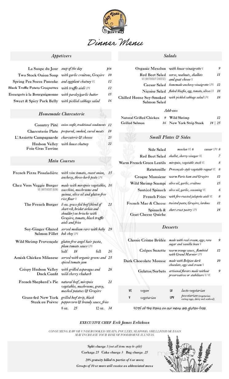 Menu page 1