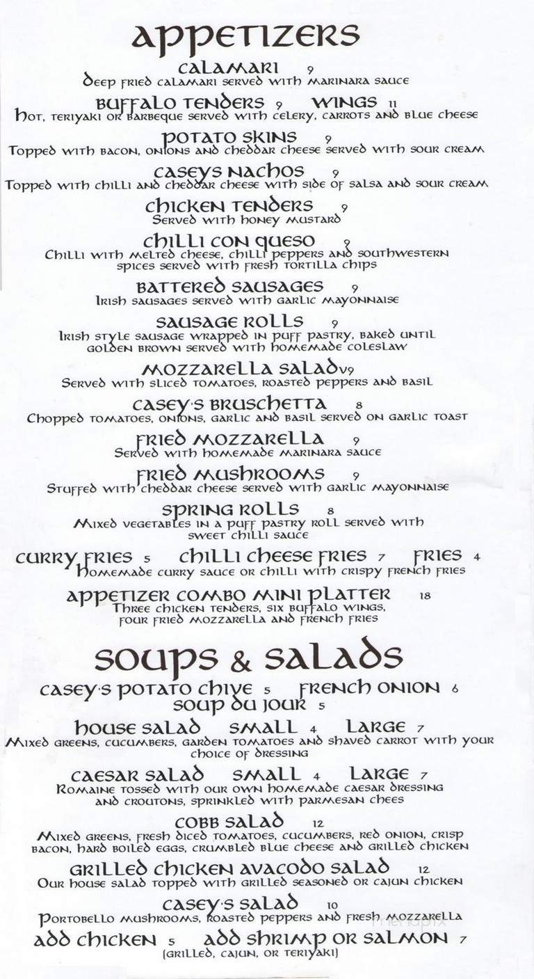 Menu page 2