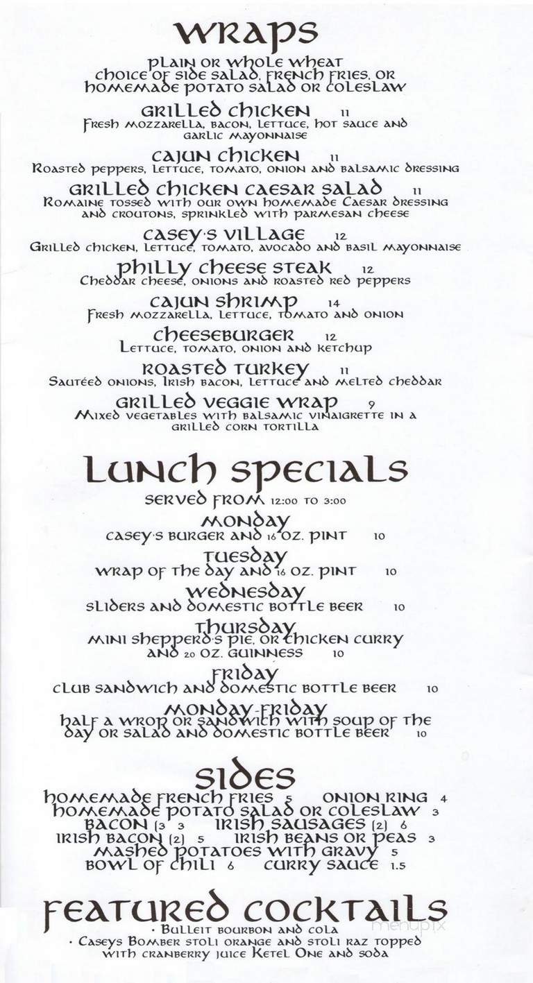 Menu page 3