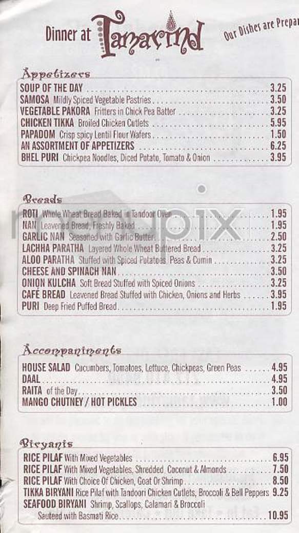 Menu page 2