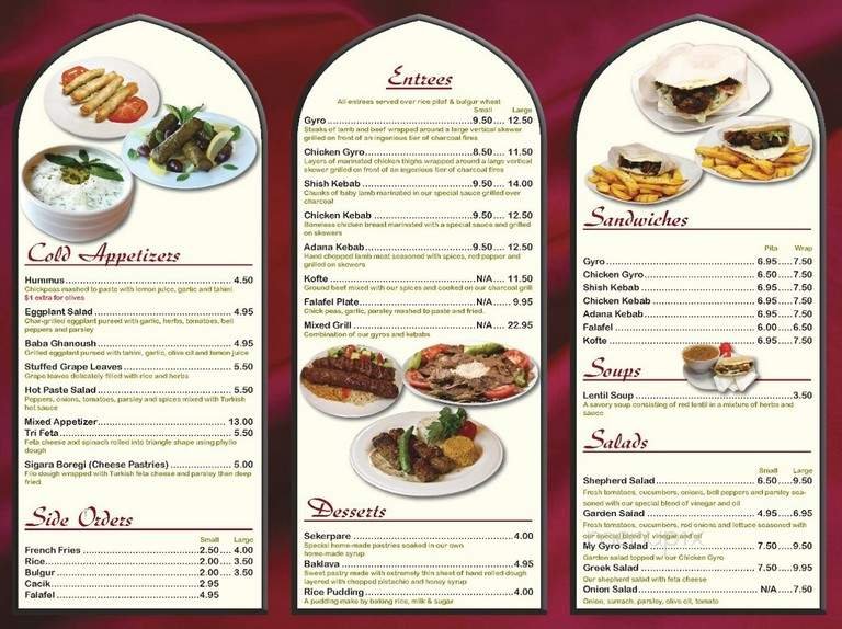 Menu page 2
