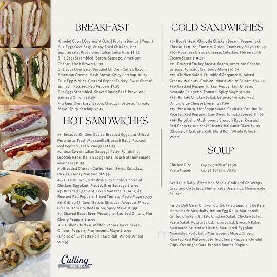 Menu page 2