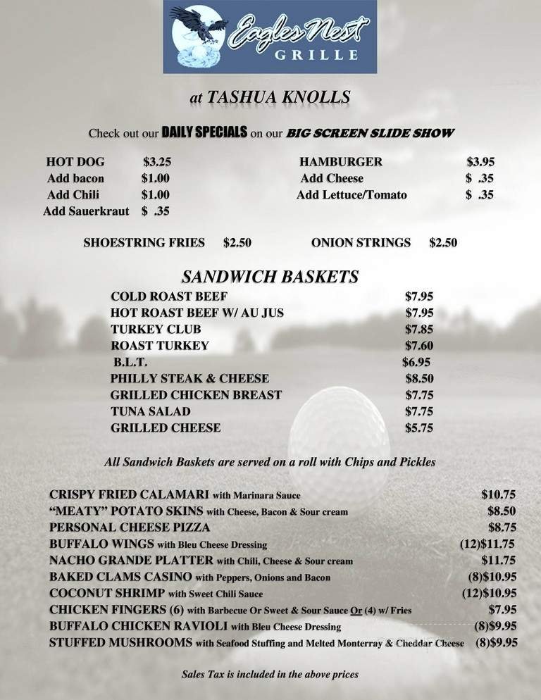 Menu page 1