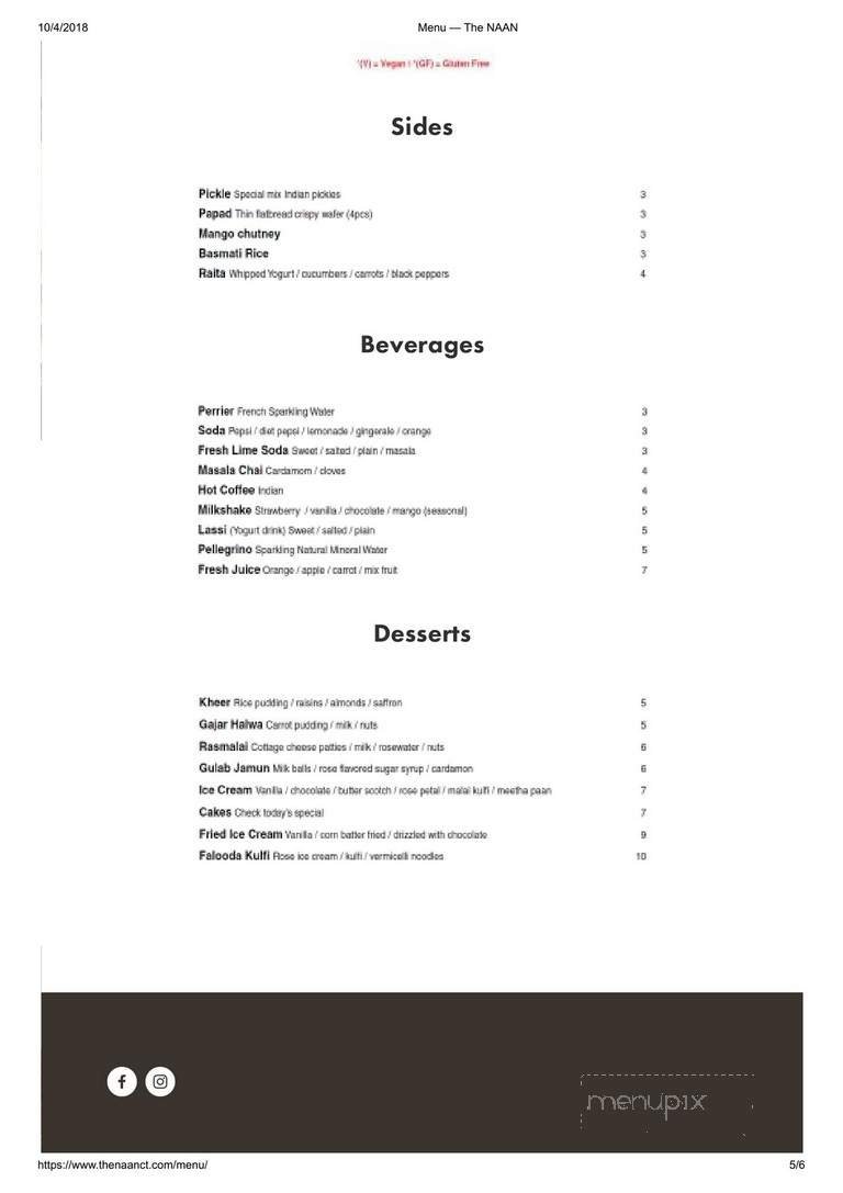 Menu page 5