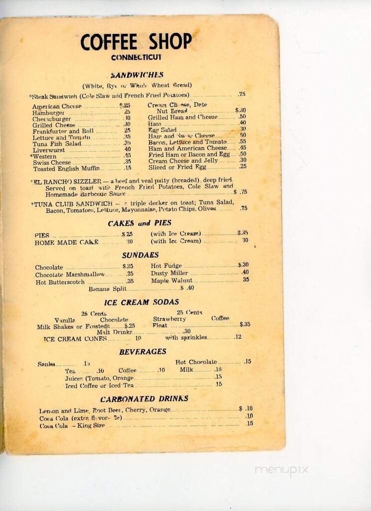 Menu page 1