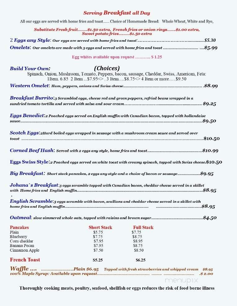 Menu page 1