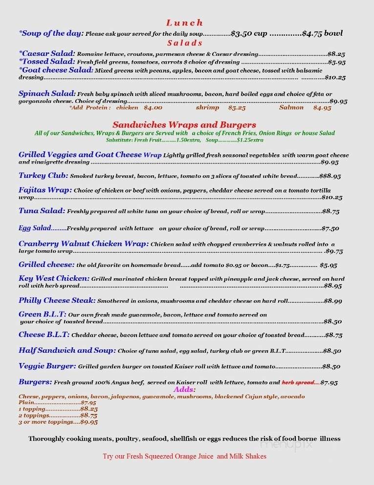 Menu page 2