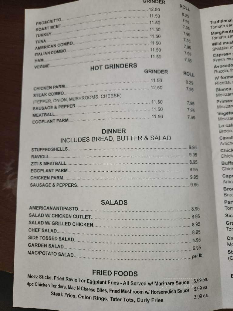 Menu page 2