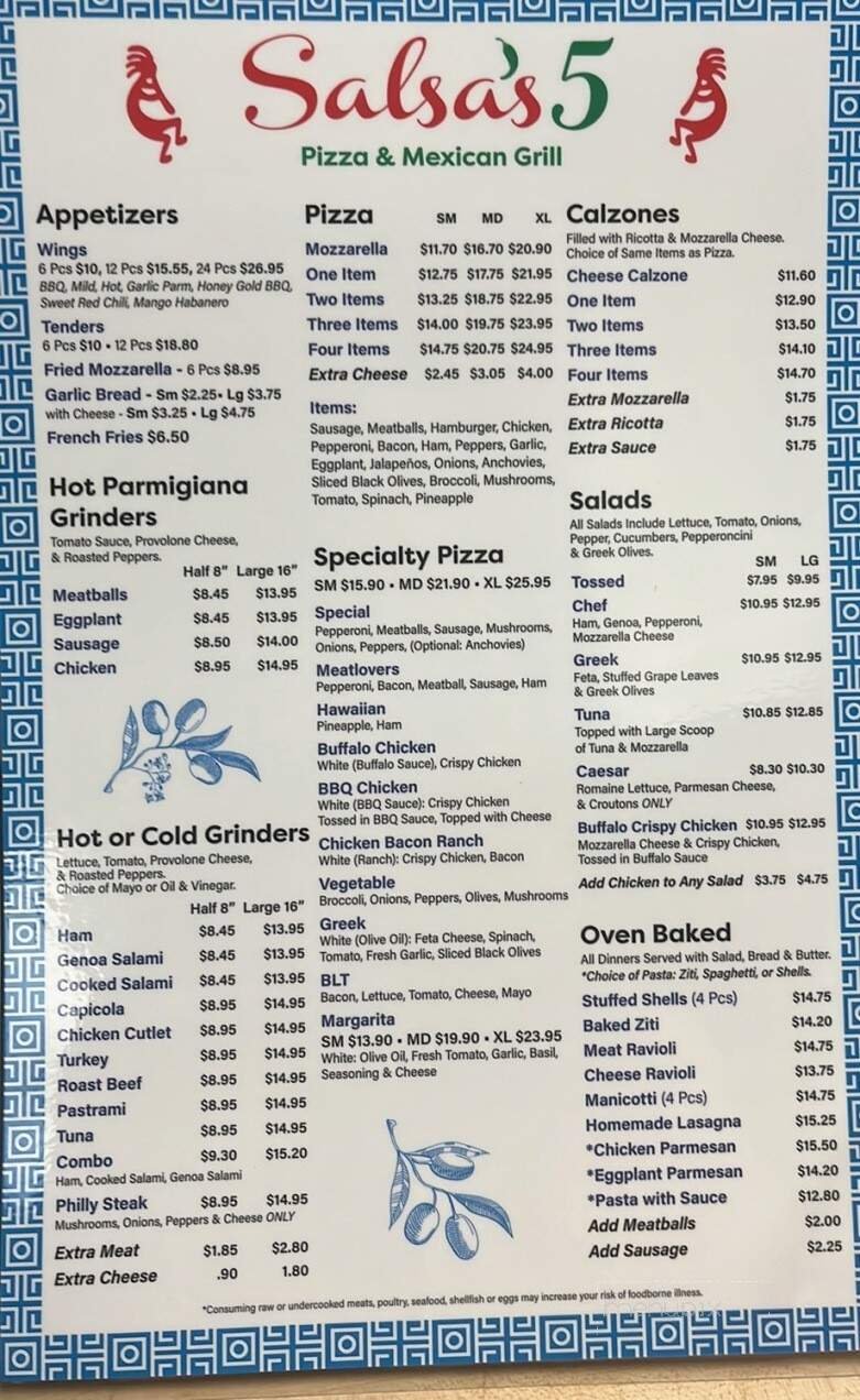 Menu page 2