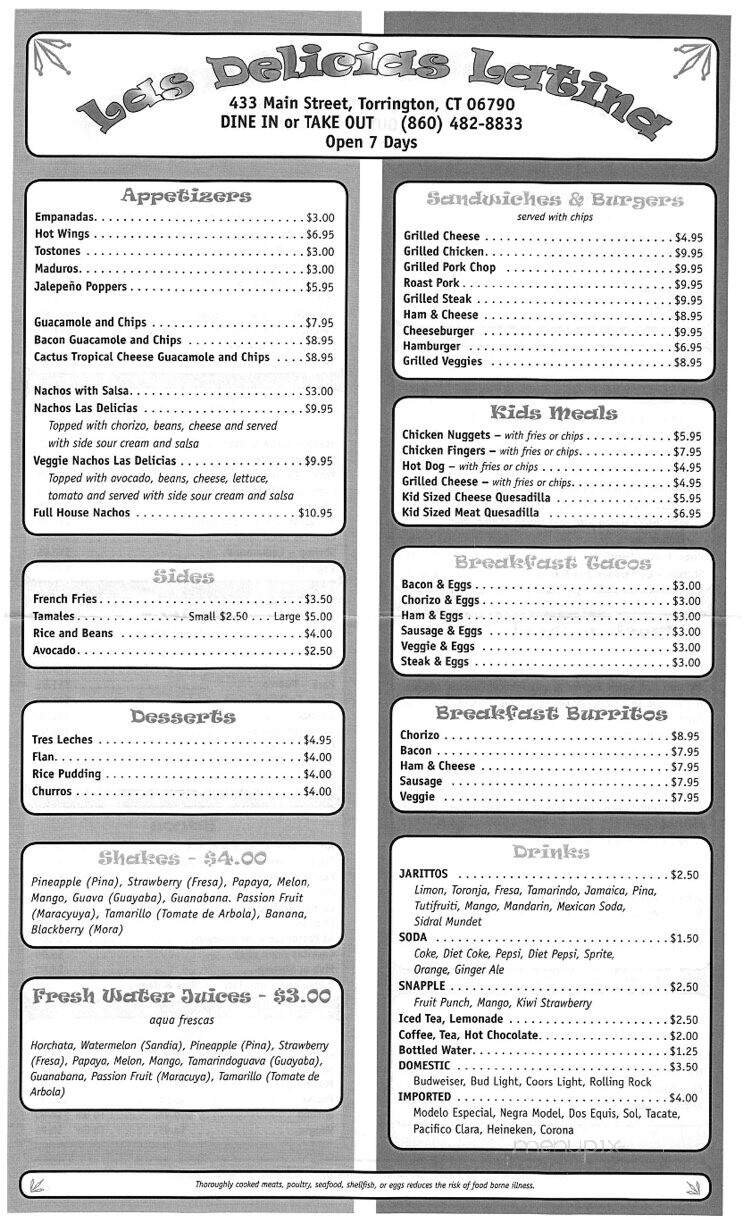 Menu page 2