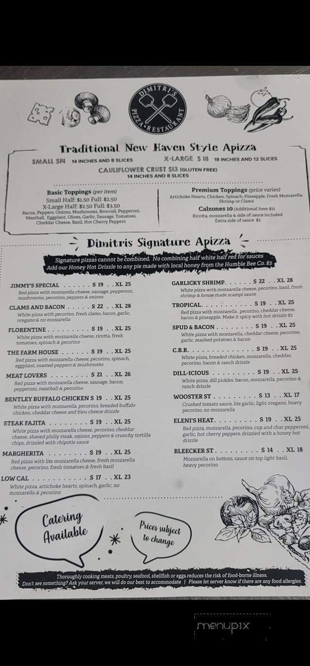 Menu page 1