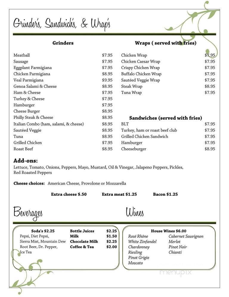 Menu page 5