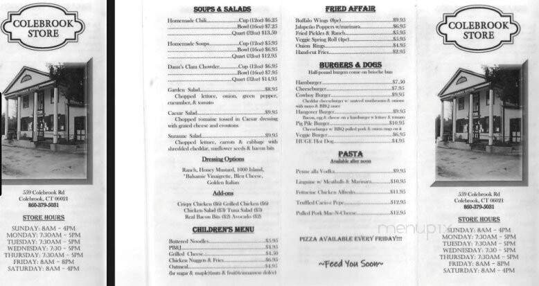 Menu page 2