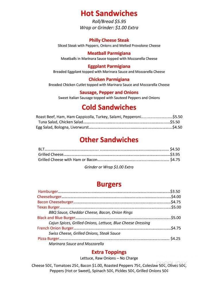 Menu page 2
