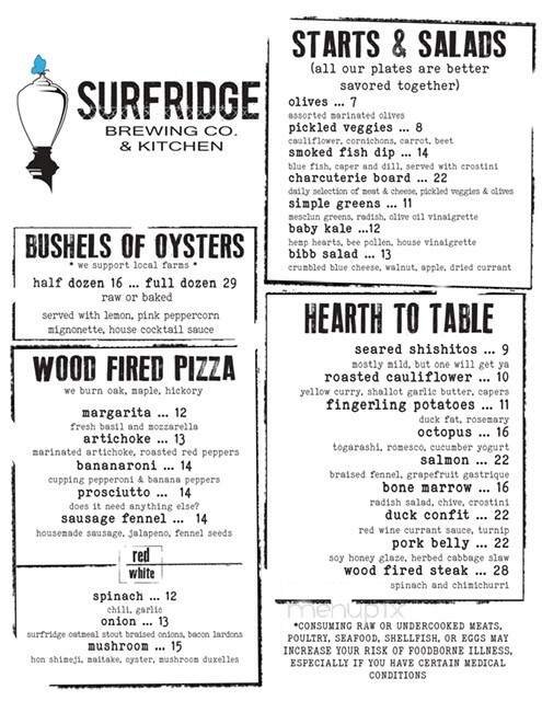 Menu page 1