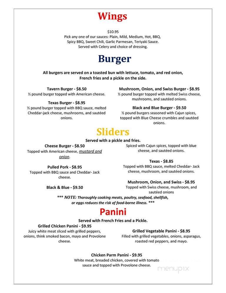 Menu page 2