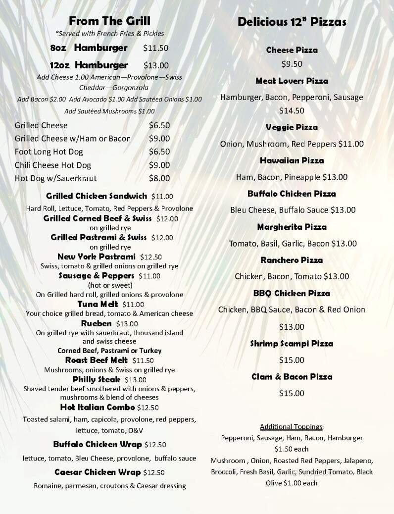 Menu page 2